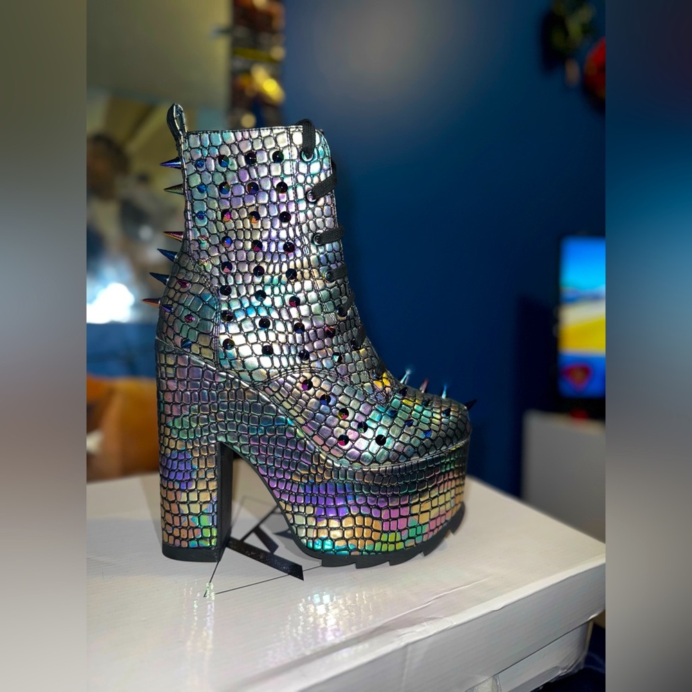 Night Terror Dragon Platform Boots by Dolls Kill